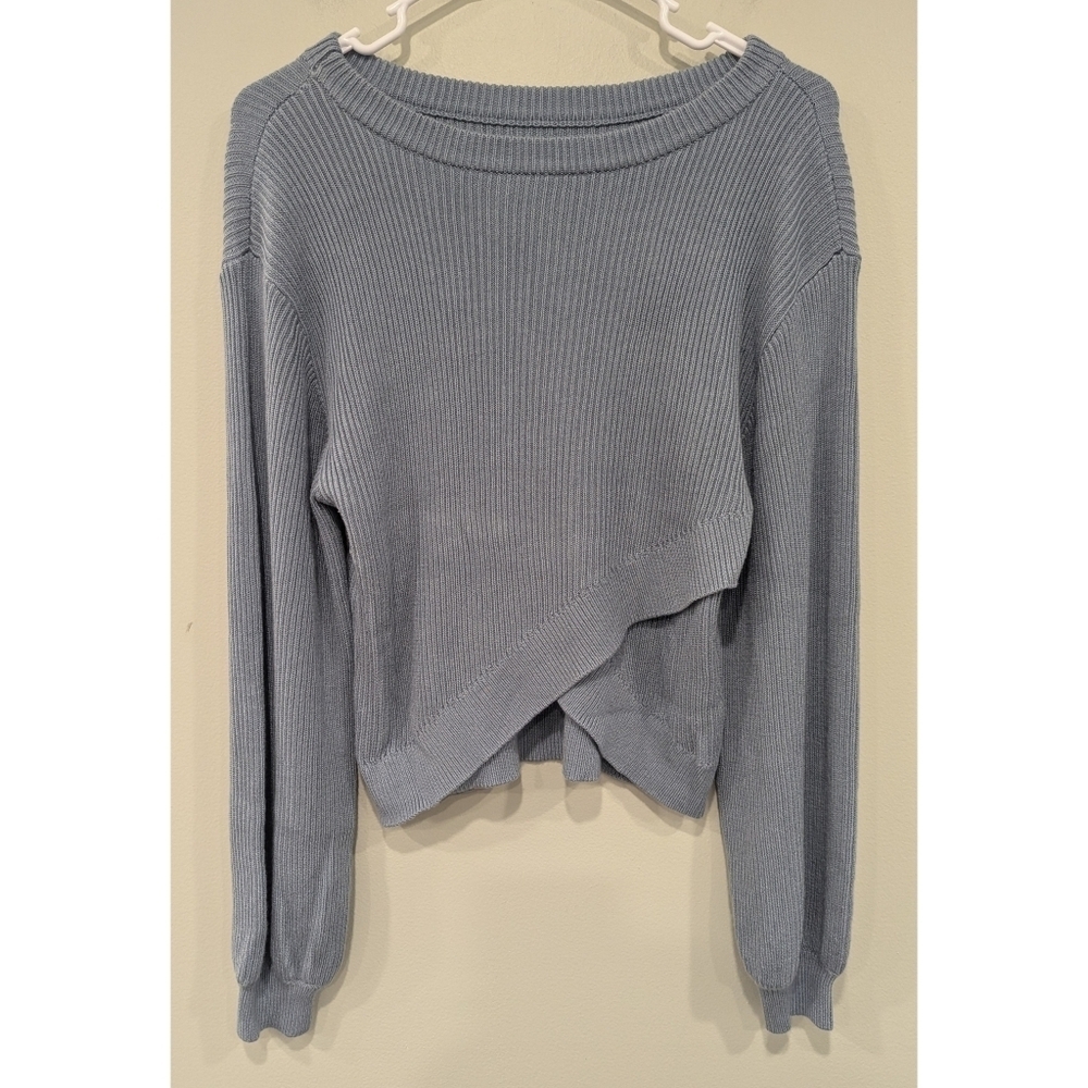 Lululemon Reversible Crossover Sweater In Chambray Size 4